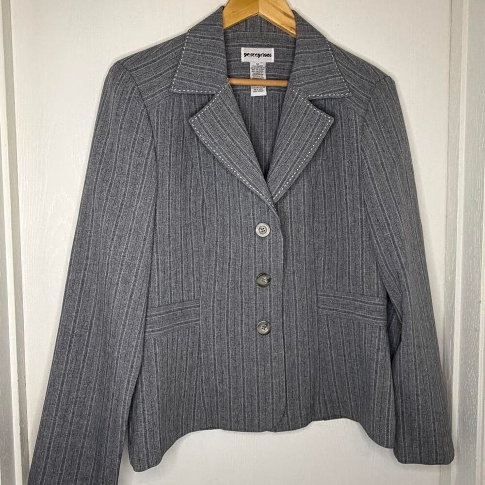Unbranded Women's Grey and White Jacket